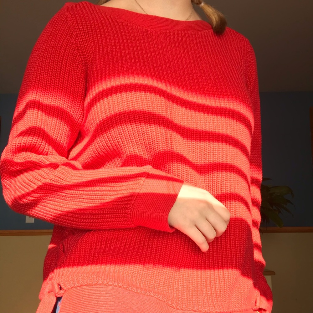 Red loft sweater